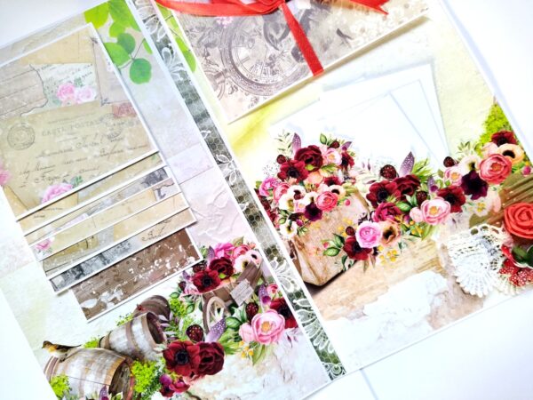 Love/Anniversary Mini Scrapbook Greeting Card image