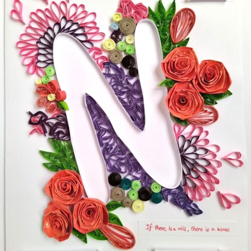 Quilled N Customised Greeting card image