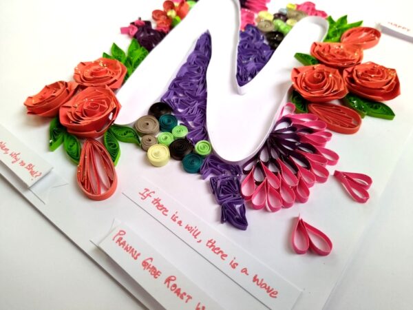 Quilled N Customised Greeting card image