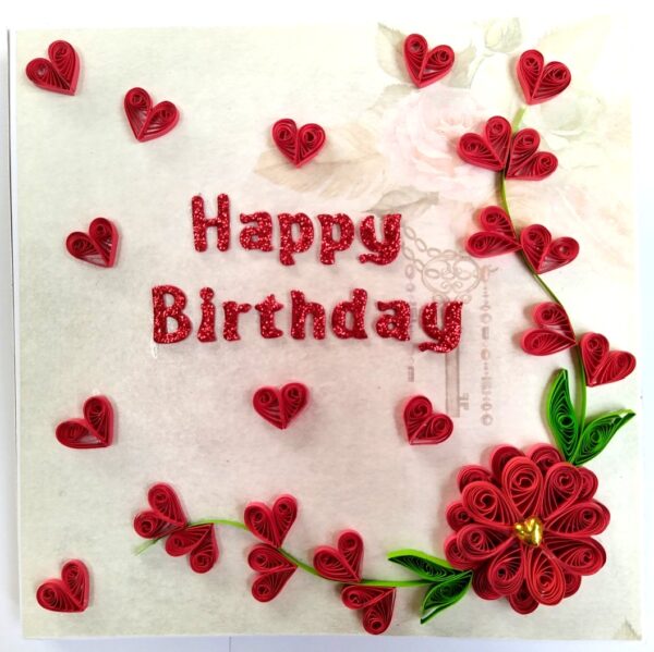 Sparkling Red Quilled Mini Zigzag Scrapbook image Sparkling Red Quilled Mini Zigzag Scrapbook image