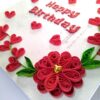 Sparkling Red Quilled Mini Zigzag Scrapbook image Sparkling Red Quilled Mini Zigzag Scrapbook image