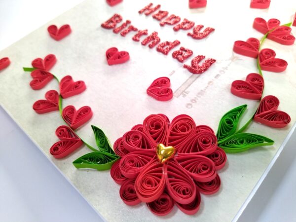 Sparkling Red Quilled Mini Zigzag Scrapbook image Sparkling Red Quilled Mini Zigzag Scrapbook image