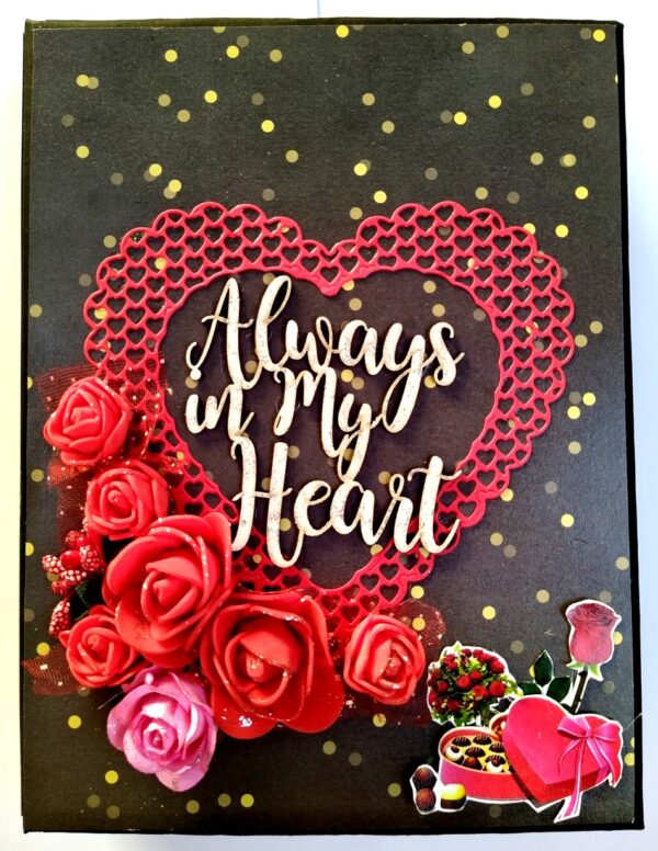 Sparkling Red Birthday / Anniversary Scrapbook - D1 image