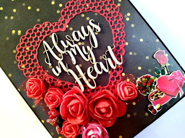 Sparkling Red Birthday / Anniversary Scrapbook - D1 image