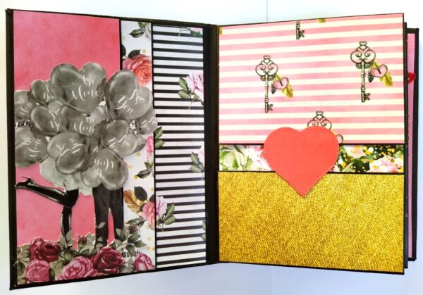 Sparkling Red Birthday / Anniversary Scrapbook - D1 image