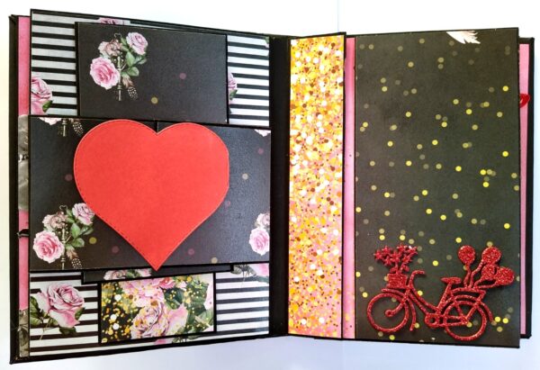 Sparkling Red Birthday / Anniversary Scrapbook - D1 image