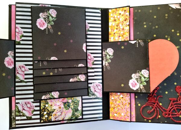 Sparkling Red Birthday / Anniversary Scrapbook - D1 image