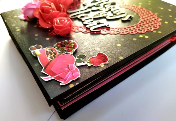 Sparkling Red Birthday / Anniversary Scrapbook - D1 image