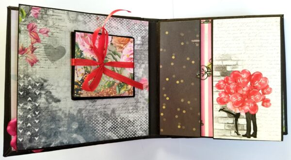 Sparkling Red Birthday / Anniversary Scrapbook - D2 image