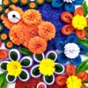 Sparkling Quilled Teddies Flowers Greeting card image