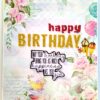 A4 size Happy Birthday Mini Scrapbook Card image