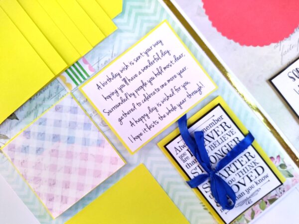 A4 size Happy Birthday Mini Scrapbook Card image