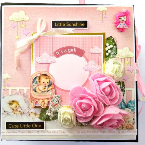 Sparkling Baby Girl Scrapbook image