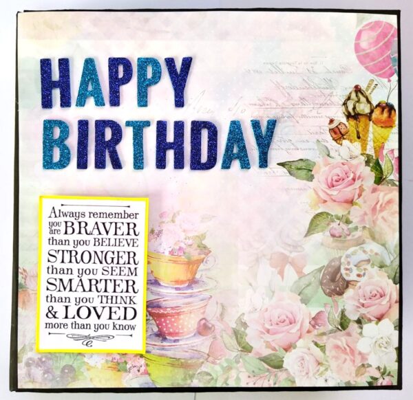 Handmade Happy Birthday Scrapbook image