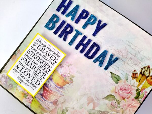 Handmade Happy Birthday Scrapbook image