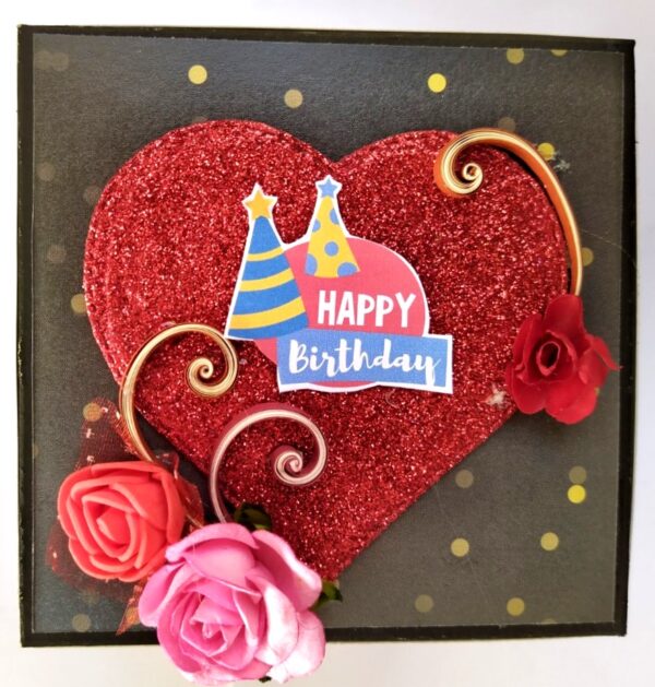 2 layered Love and Birthday Explosion box image