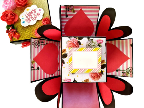 2 layered Love and Birthday Explosion box image