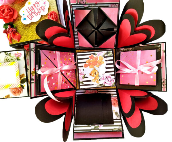 2 layered Love and Birthday Explosion box image