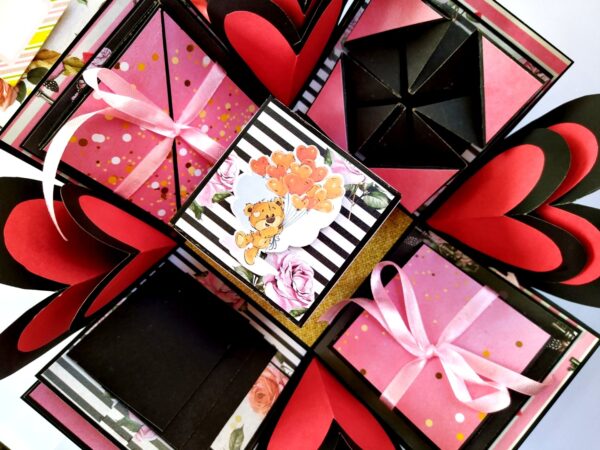 2 layered Love and Birthday Explosion box image