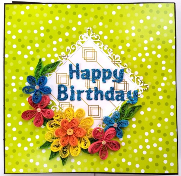 Sparkling Birthday Zigzag Mini Scrapbook image