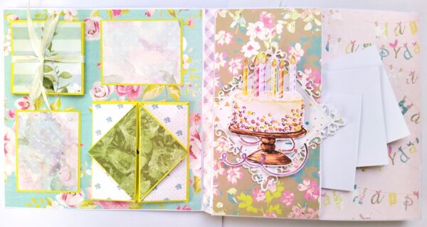 Sparkling Birthday Zigzag Mini Scrapbook image