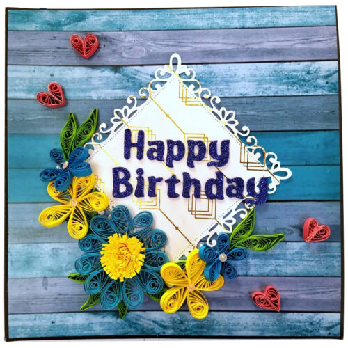 Sparkling Birthday Zigzag Mini Scrapbook image