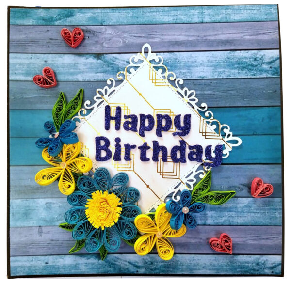 Sparkling Birthday Zigzag Mini Scrapbook image
