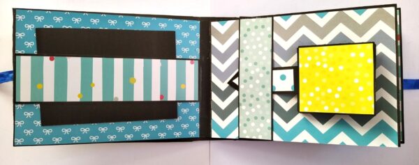 Sparkling Blue theme Birthday Scrapbook image