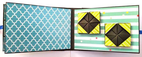 Sparkling Blue theme Birthday Scrapbook image
