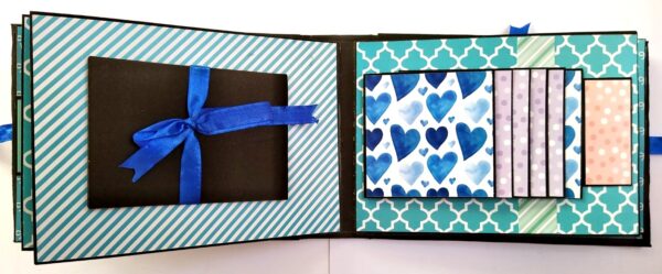 Sparkling Blue theme Birthday Scrapbook image