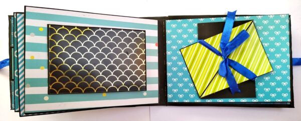 Sparkling Blue theme Birthday Scrapbook image