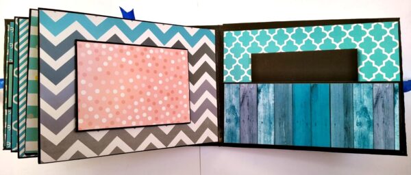 Sparkling Blue theme Birthday Scrapbook image