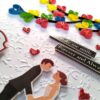 Handmade Quilled Hearts Love Greeting Card image