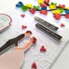 Handmade Quilled Hearts Love Greeting Card image