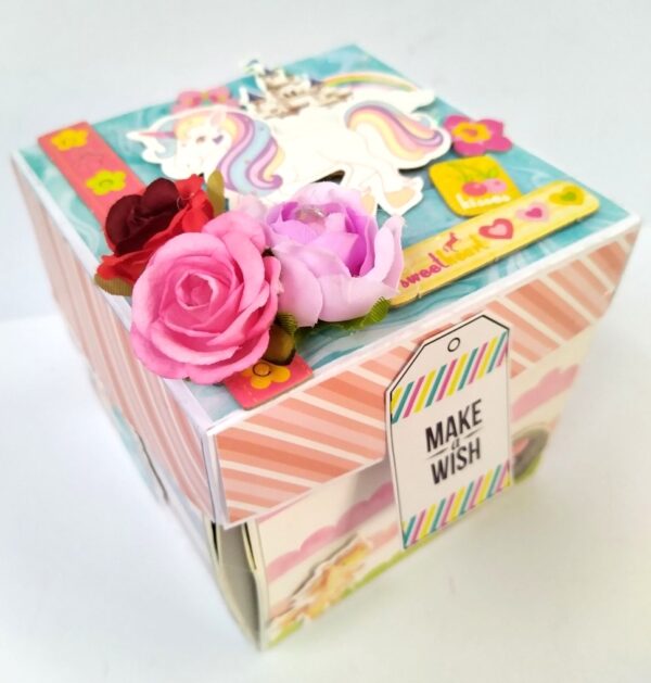 Unicorn themed Birthday Explosion Box image Unicorn themed Birthday Explosion Box image