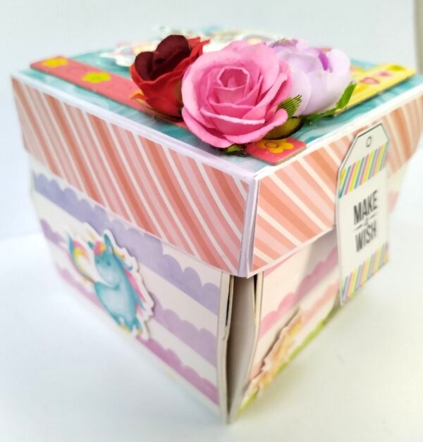 Unicorn themed Birthday Explosion Box image Unicorn themed Birthday Explosion Box image