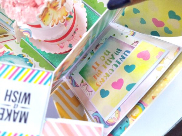 Unicorn themed Birthday Explosion Box image Unicorn themed Birthday Explosion Box image