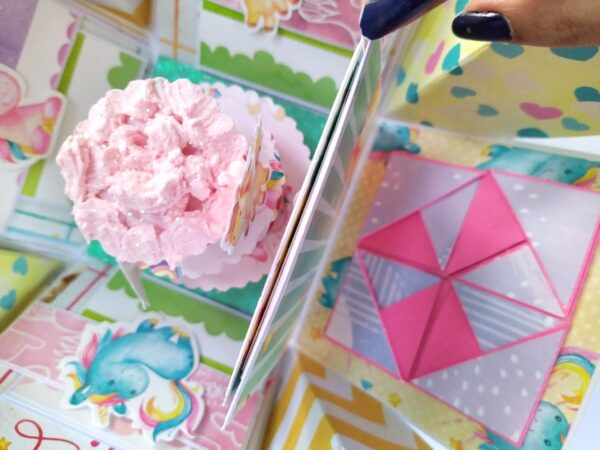 Unicorn themed Birthday Explosion Box image Unicorn themed Birthday Explosion Box image