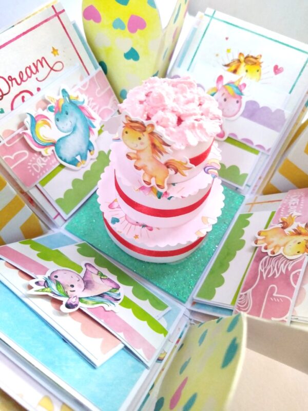 Unicorn themed Birthday Explosion Box image Unicorn themed Birthday Explosion Box image
