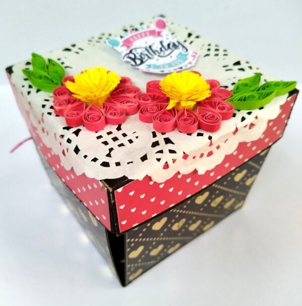 Mini Scrapbook in Explosion Box - Love theme image Mini Scrapbook in Explosion Box - Love theme image