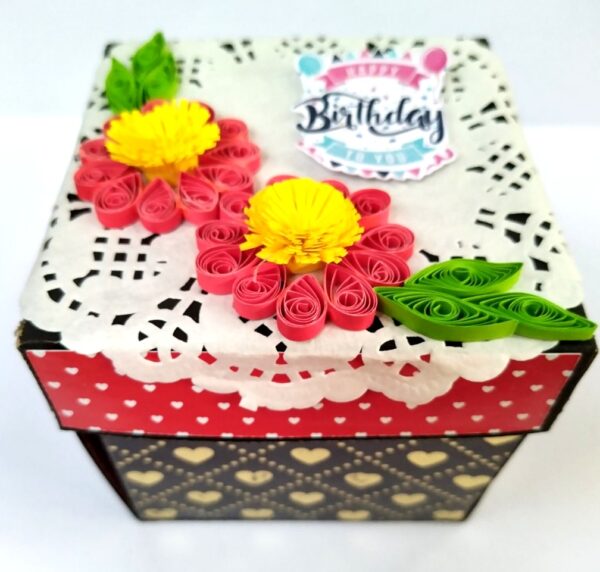 Mini Scrapbook in Explosion Box - Love theme image Mini Scrapbook in Explosion Box - Love theme image
