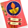 Sparkling Handmade Quilled Diwali Greeting Card D23 image Sparkling Handmade Quilled Diwali Greeting Card D23 image