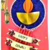 Sparkling Handmade Quilled Diwali Greeting Card D23 image Sparkling Handmade Quilled Diwali Greeting Card D23 image