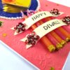 Sparkling Handmade Quilled Diwali Greeting Card D23 image Sparkling Handmade Quilled Diwali Greeting Card D23 image