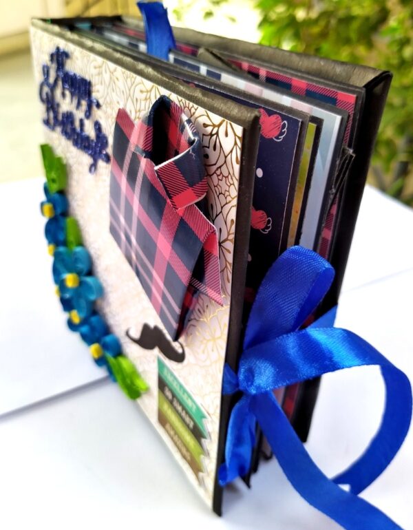 Quilled Male Theme Handmade scrapbook image