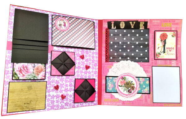 Sparkling Big Large Love Greeting Card Mini Scrapbook image Sparkling Big Large Love Greeting Card Mini Scrapbook image
