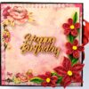 Quilled Red Flowers Happy Birthday Scrapbook image Quilled Red Flowers Happy Birthday Scrapbook image