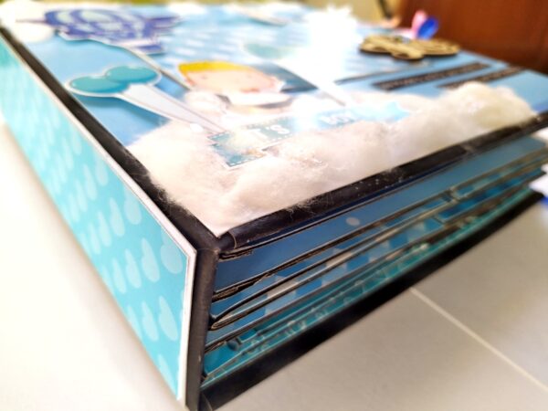 Handmade Baby Boy Scrapbook Album image