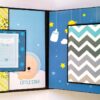 Handmade Baby Boy Scrapbook Album image