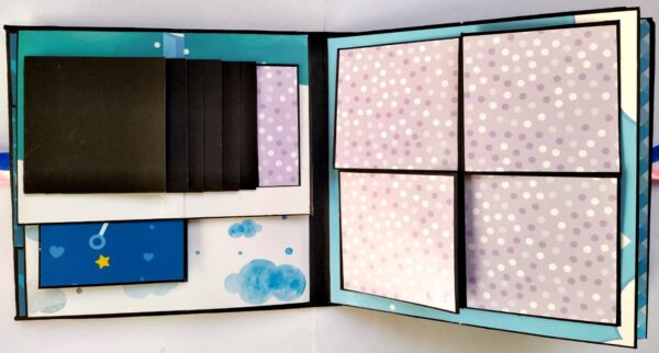 Handmade Baby Boy Scrapbook Album image